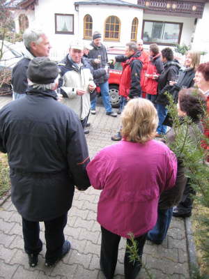 Fahrradverein RV Adler Kuppingen, Neujahreswanderung, Sektempfang